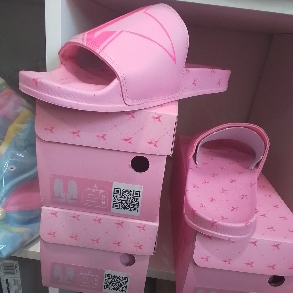 Unisex Pink Slides NEW